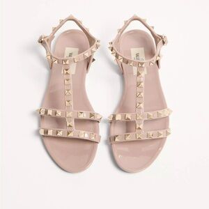 Valentino Women's Blush Studded Sandals